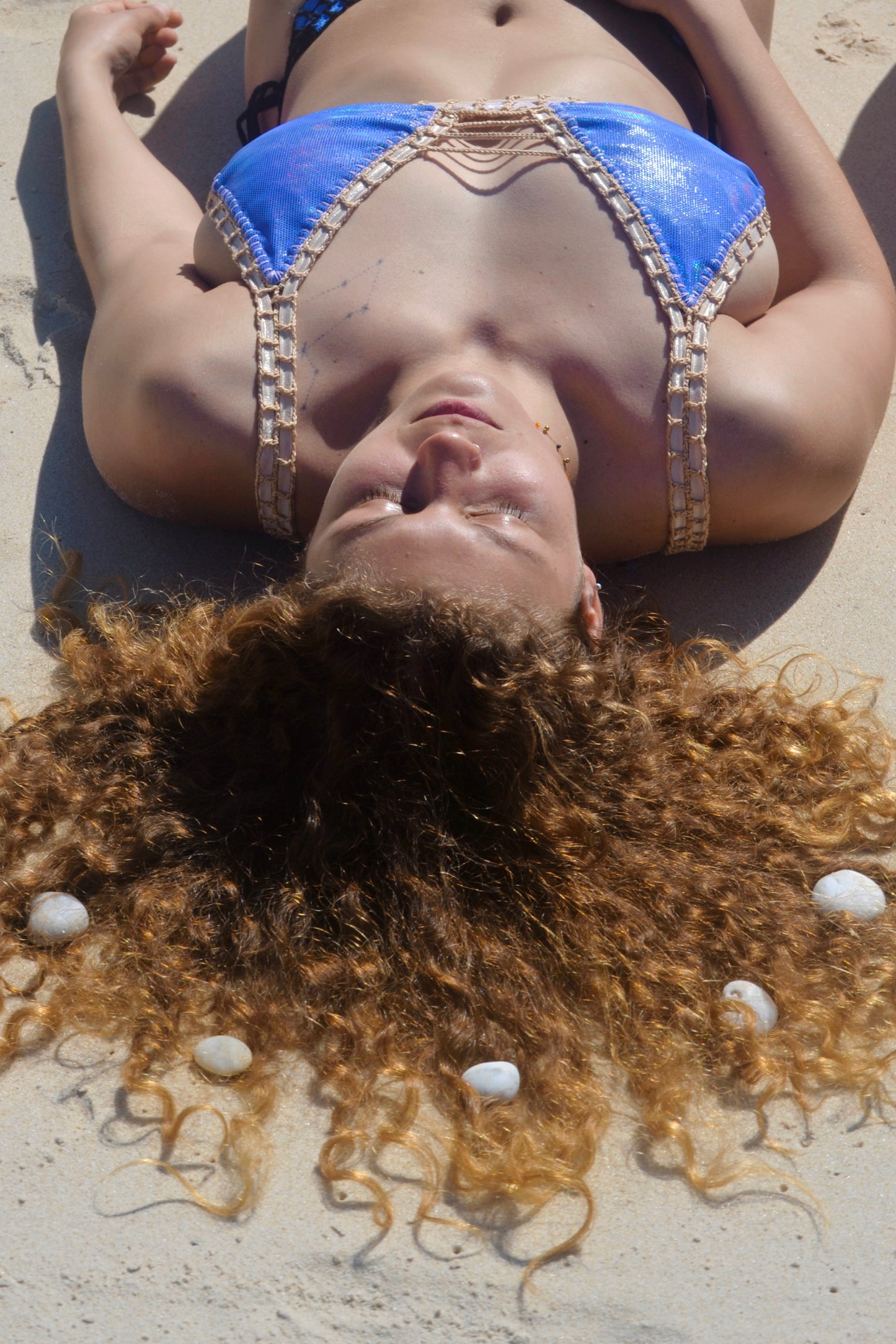 Sereia Guanabara Beige Bralette Bikini w/ tie-side Regular Bottom